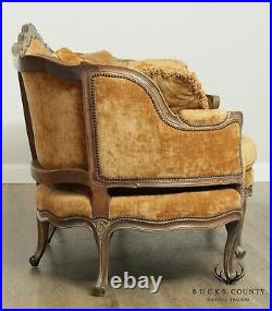 E. J. Victor Large French Louis XV Style 8 Leg Sofa