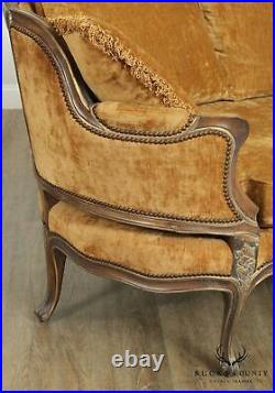 E. J. Victor Large French Louis XV Style 8 Leg Sofa