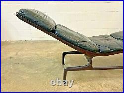 Eames Herman Miller Vtg Modern Billy Wilder Leather Chaise Lounge Chair Orignal