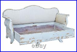 Early 19th Century Gustavian Painted Pine Sofa Bed