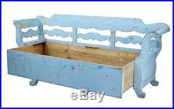 Early 19th Century Large Painted Swedish Bench Day Bed