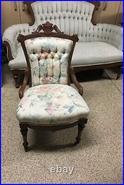 Early 20th Century Federalist Style Sofa and Chair