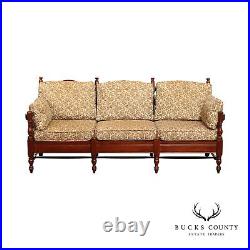 Early American Style Cherry Spindle Sofa