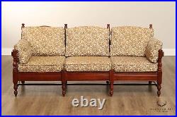 Early American Style Cherry Spindle Sofa