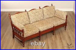 Early American Style Cherry Spindle Sofa