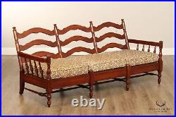 Early American Style Cherry Spindle Sofa