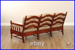 Early American Style Cherry Spindle Sofa