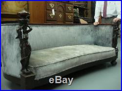 Early Twentieth Century Sofa with Carved Figures