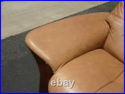 Ekornes Stressless Buckingham Leather Sofa Danish Modern Low Back Reclining