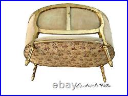 Elegant French Loveseat in Louis XVI Style Original Upholstery Fabric