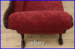 Empire Antique Carved Mahogany Sofa or Couch, Paw Feet #50117