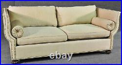 English Knole Style Althorp Living History Sofa Couch Oatmeal Upholstery 1 of 2
