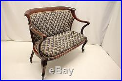 English Queen Ann 4 Pieces living room Set Loveseat Rocking & Arm Chair Ottoman