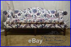 Ethan Allen Chippendale Style Camel Back Sofa