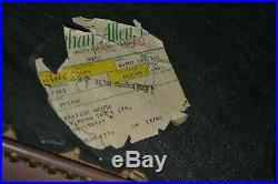 Ethan Allen Leather Chesterfield Sofa Tufted Nailhead Mauve #20-7133 circa1980's