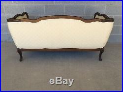 Ethan Allen Louie XV Style French Provincial Antique White Love Seat (57)