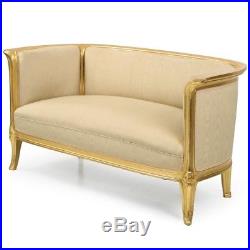 Exceptional French Art Nouveau Period Giltwood Antique Canapé Sofa Settee
