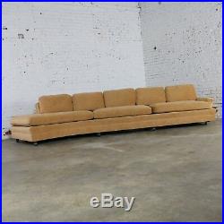 Extra Long Curved Single Arm Sofa Style of Harvey Probber