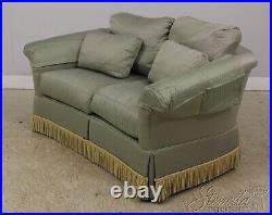 F56895EC SHERRILL Upholstered Loveseat Sofa w. Down Seats