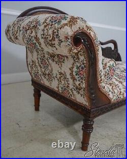 F61101EC Victorian Style Swan Carved Chaise Lounge