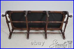 F62995EC Antique Inlaid Mahogany Queen Anne Style Settee