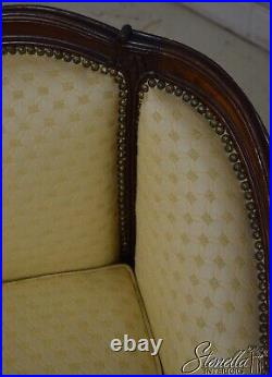 F65348EC Vintage French Louis XV Walnut Settee Loveseat