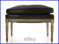 FRENCH ANTIQUE SOFA Louis XVI 3-Part Chaise Longue Lounge, 19th Century