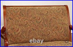 Fairfield Sheraton Style Paisley Upholstered Settee