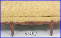 Fantastic Large Carved Walnut French Louis XV Settee Sofa Couch C1920s
