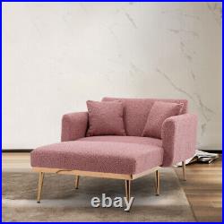 Fashion Classic style lounge chair in living room and bedroom (Brush Pink Teddy)