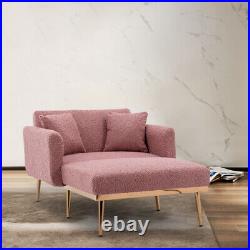 Fashion Classic style lounge chair in living room and bedroom (Brush Pink Teddy)