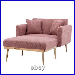 Fashion Classic style lounge chair in living room and bedroom (Brush Pink Teddy)