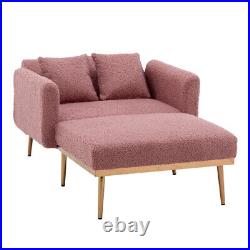 Fashion Classic style lounge chair in living room and bedroom (Brush Pink Teddy)