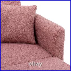 Fashion Classic style lounge chair in living room and bedroom (Brush Pink Teddy)