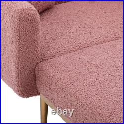 Fashion Classic style lounge chair in living room and bedroom (Brush Pink Teddy)