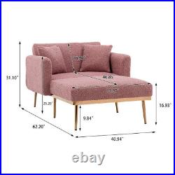 Fashion Classic style lounge chair in living room and bedroom (Brush Pink Teddy)