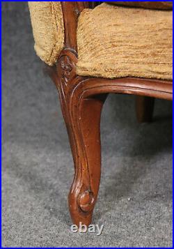 Fine French Louis XV Carved Walnut Settee Canape Sofa circa 1920