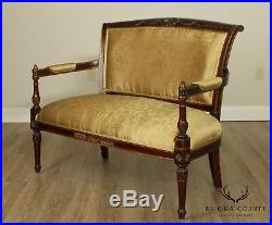 French Directoire Louis XVI Style Settee Loveseat