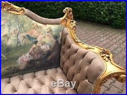 French Louis XVI Sofa/Settee/Couch Set with 2 Chairs WORLDWIDE SHIPPING