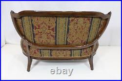 French Louis XVI Solid Walnut Loveseat Completely Reupholstered, circa 1920's