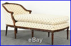 French Louis XVI Style Chaise Lounge, 19th Century