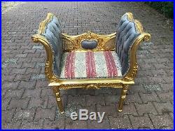 French Louis XVI style Bench/Stool/Chair/Small Sofa