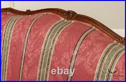 French Louis XV Style Vintage Custom Upholstered Loveseat