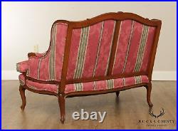 French Louis XV Style Vintage Custom Upholstered Loveseat