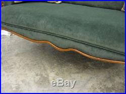 French Victorian Style Antique Sofa Couch Button Back Mint Cond Fresh Upholstery