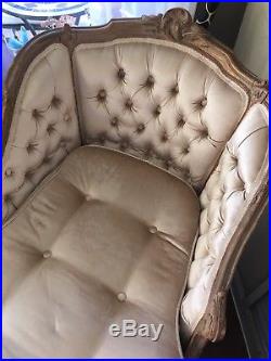 French Vintage Louis XV Style Chaise Lounge