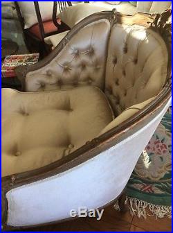French Vintage Louis XV Style Chaise Lounge