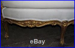 Gorgeous Vintage Gilded French Louis XV Settee Sofa