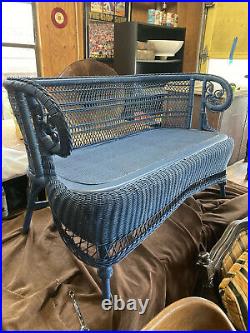 Gorgeous c1920 Antique Wicker Couch from Michigan General Store