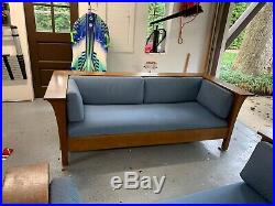 Gustav Stickley Arts And Crafts Settees (Sofa and Loveseat) Mission Oak